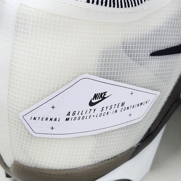 New Nike Alpha Menace Elite 3 Ghost White Football Cleats  CT6648-101 Mens Sz 16 - Picture 7 of 12